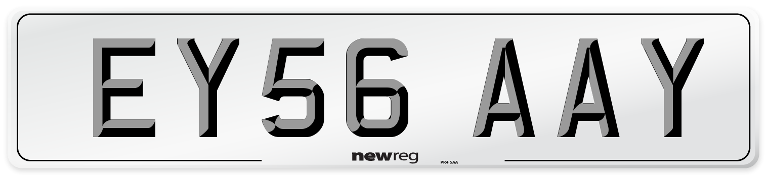 EY56 AAY Number Plate from New Reg